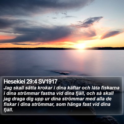 Hesekiel 29:4 SV1917 Bible Verse Image