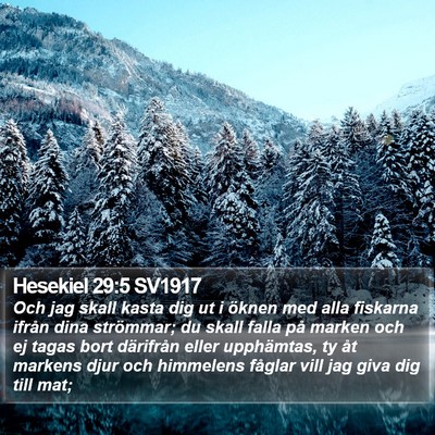 Hesekiel 29:5 SV1917 Bible Verse Image