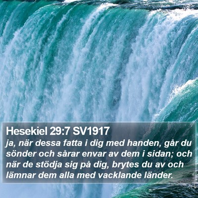 Hesekiel 29:7 SV1917 Bible Verse Image