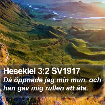 Hesekiel 3:2 SV1917 Bible Verse Image