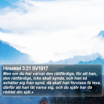 Hesekiel 3:21 SV1917 Bible Verse Image