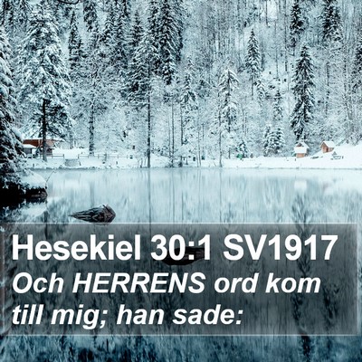 Hesekiel 30:1 SV1917 Bible Verse Image
