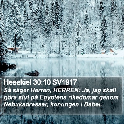Hesekiel 30:10 SV1917 Bible Verse Image