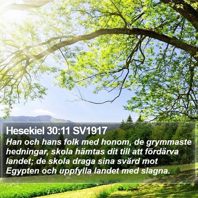 Hesekiel 30:11 SV1917 Bible Verse Image