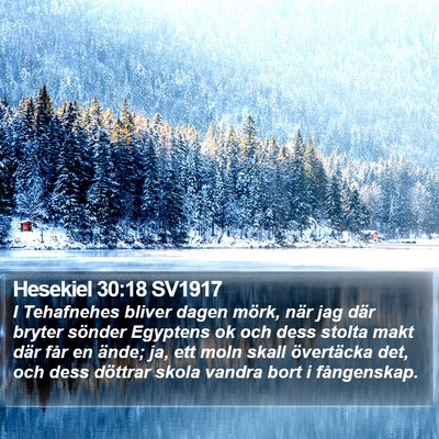Hesekiel 30:18 SV1917 Bible Verse Image