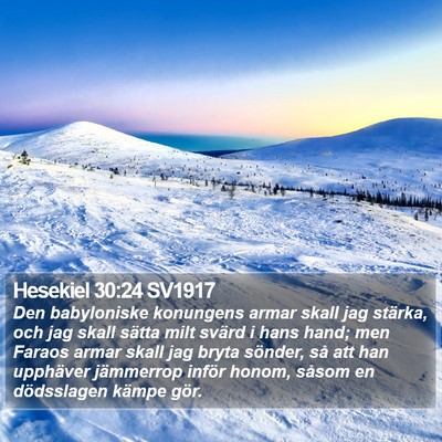 Hesekiel 30:24 SV1917 Bible Verse Image
