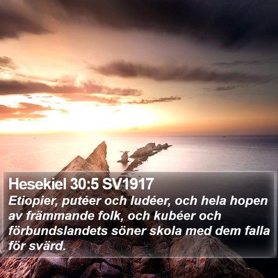 Hesekiel 30:5 SV1917 Bible Verse Image