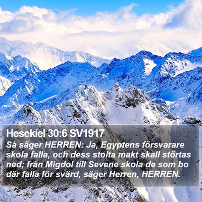 Hesekiel 30:6 SV1917 Bible Verse Image