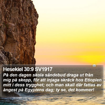 Hesekiel 30:9 SV1917 Bible Verse Image