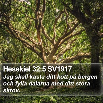 Hesekiel 32:5 SV1917 Bible Verse Image