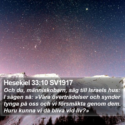 Hesekiel 33:10 SV1917 Bible Verse Image
