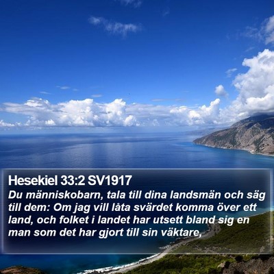 Hesekiel 33:2 SV1917 Bible Verse Image