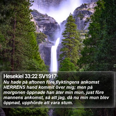 Hesekiel 33:22 SV1917 Bible Verse Image