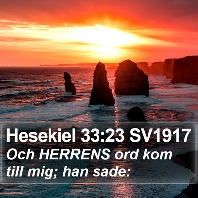 Hesekiel 33:23 SV1917 Bible Verse Image