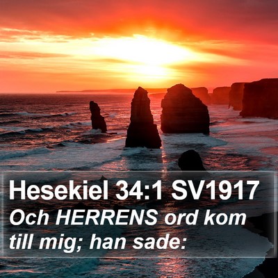 Hesekiel 34:1 SV1917 Bible Verse Image