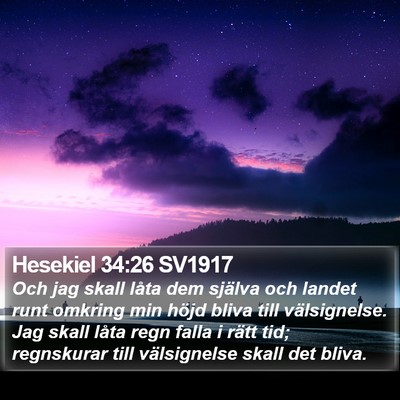 Hesekiel 34:26 SV1917 Bible Verse Image