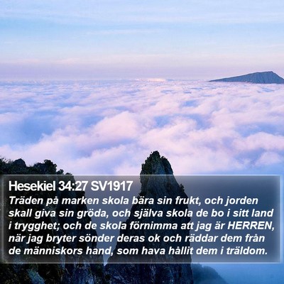 Hesekiel 34:27 SV1917 Bible Verse Image