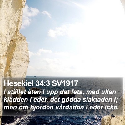 Hesekiel 34:3 SV1917 Bible Verse Image