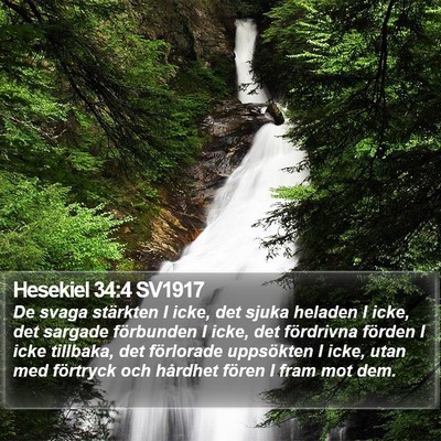 Hesekiel 34:4 SV1917 Bible Verse Image