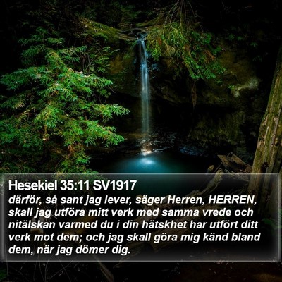 Hesekiel 35:11 SV1917 Bible Verse Image