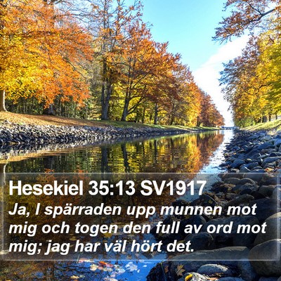 Hesekiel 35:13 SV1917 Bible Verse Image