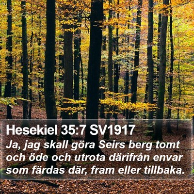 Hesekiel 35:7 SV1917 Bible Verse Image