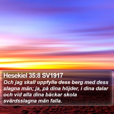 Hesekiel 35:8 SV1917 Bible Verse Image