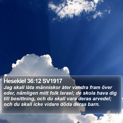 Hesekiel 36:12 SV1917 Bible Verse Image