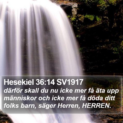 Hesekiel 36:14 SV1917 Bible Verse Image