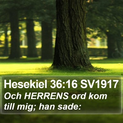 Hesekiel 36:16 SV1917 Bible Verse Image