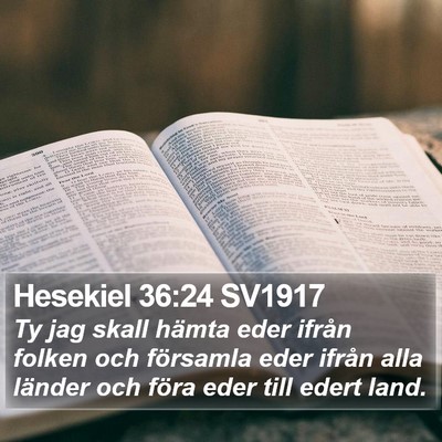 Hesekiel 36:24 SV1917 Bible Verse Image