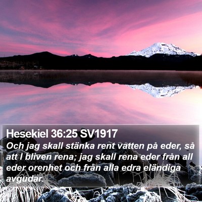 Hesekiel 36:25 SV1917 Bible Verse Image