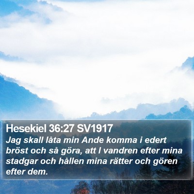 Hesekiel 36:27 SV1917 Bible Verse Image