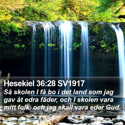 Hesekiel 36:28 SV1917 Bible Verse Image