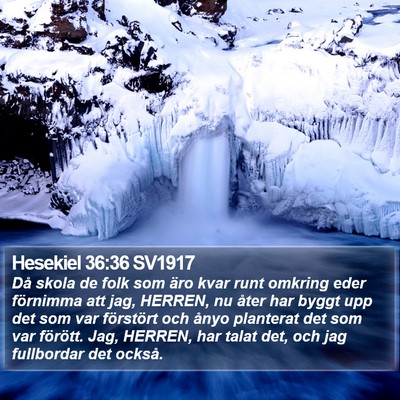 Hesekiel 36:36 SV1917 Bible Verse Image