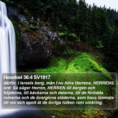 Hesekiel 36:4 SV1917 Bible Verse Image