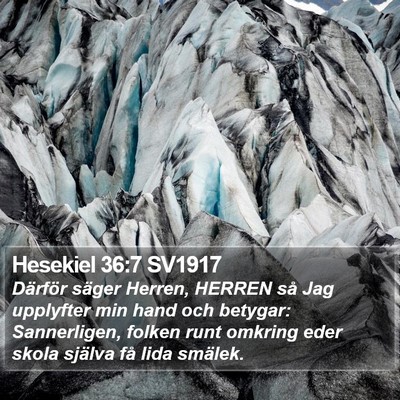 Hesekiel 36:7 SV1917 Bible Verse Image