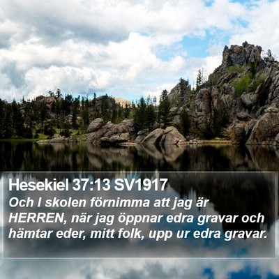 Hesekiel 37:13 SV1917 Bible Verse Image