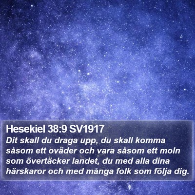 Hesekiel 38:9 SV1917 Bible Verse Image