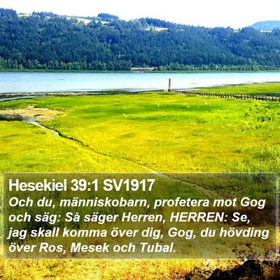 Hesekiel 39:1 SV1917 Bible Verse Image