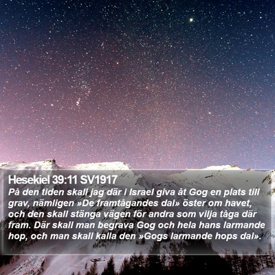 Hesekiel 39:11 SV1917 Bible Verse Image