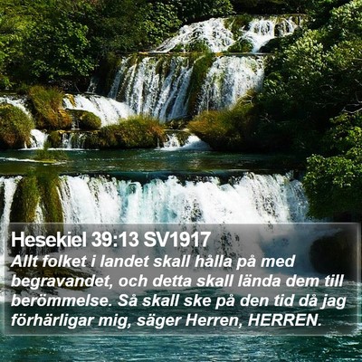 Hesekiel 39:13 SV1917 Bible Verse Image