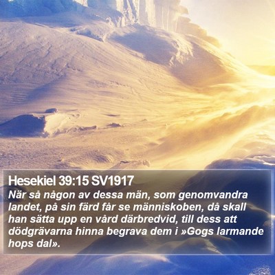 Hesekiel 39:15 SV1917 Bible Verse Image