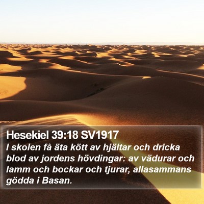 Hesekiel 39:18 SV1917 Bible Verse Image