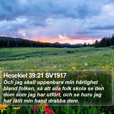 Hesekiel 39:21 SV1917 Bible Verse Image