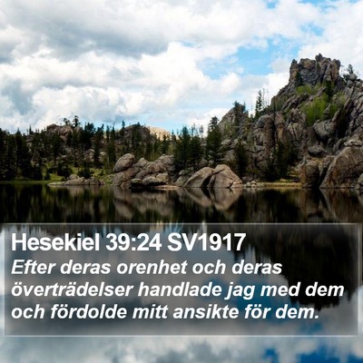 Hesekiel 39:24 SV1917 Bible Verse Image
