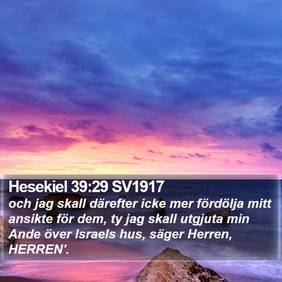 Hesekiel 39:29 SV1917 Bible Verse Image