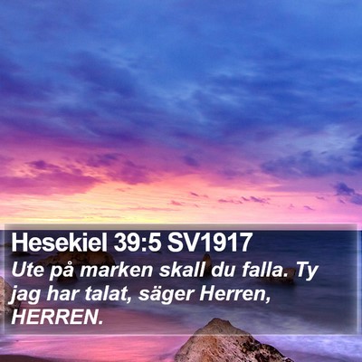 Hesekiel 39:5 SV1917 Bible Verse Image