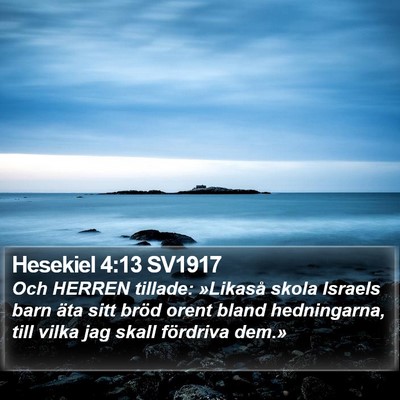 Hesekiel 4:13 SV1917 Bible Verse Image
