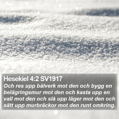 Hesekiel 4:2 SV1917 Bible Verse Image